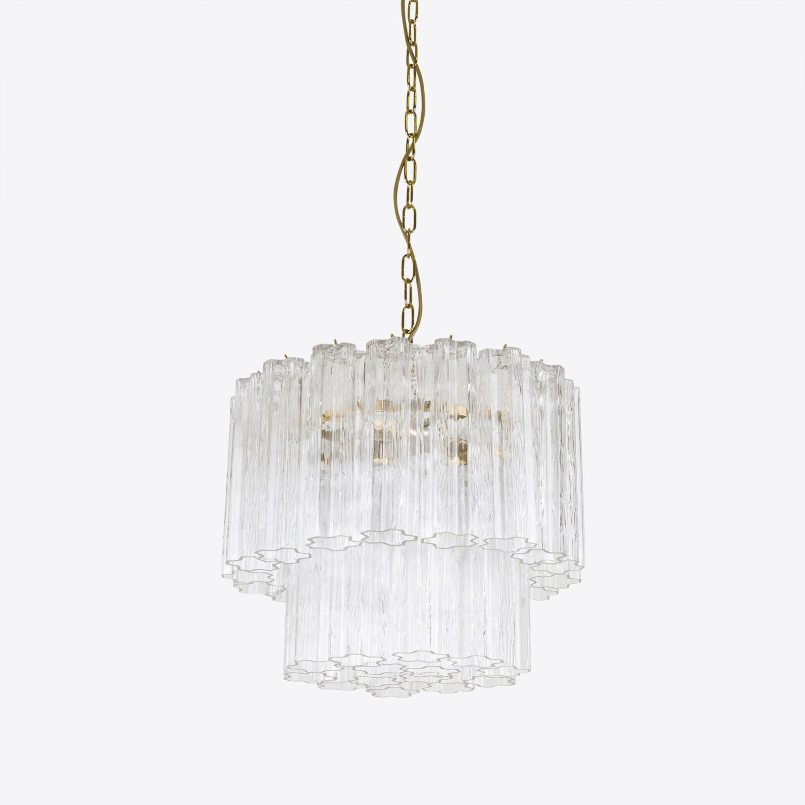 Aelox Chandelier Small Treviso Murano Glass Tube