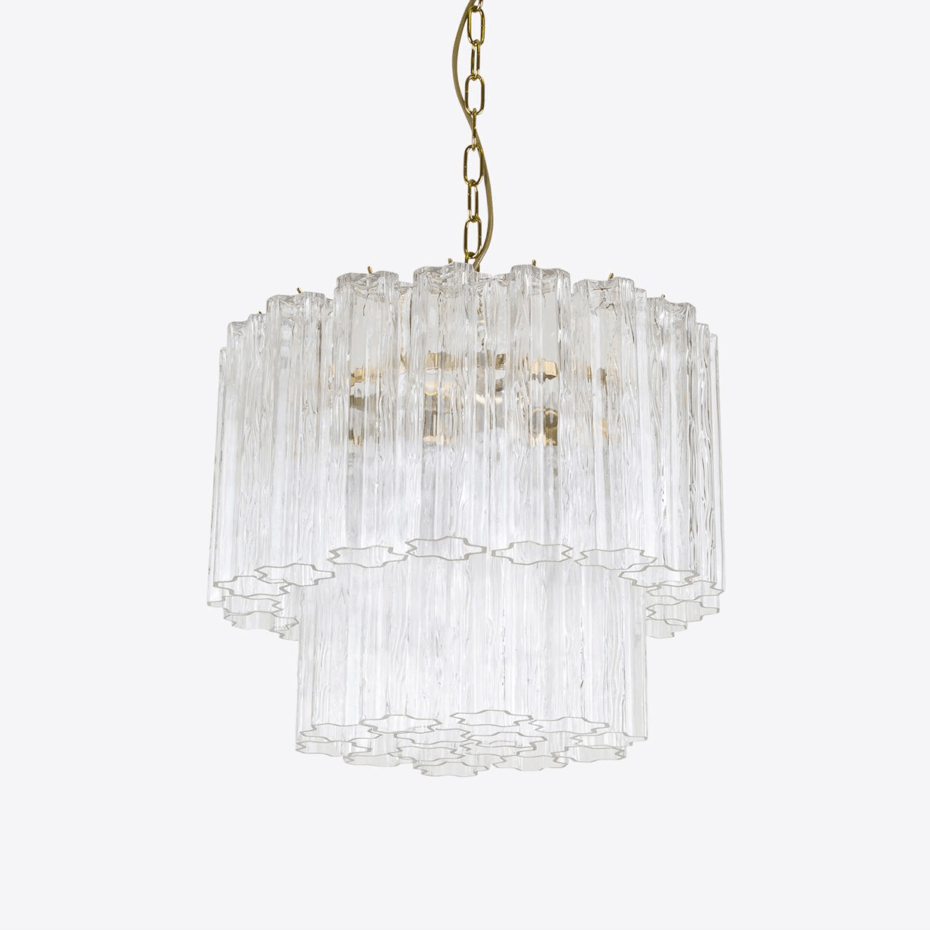 Aelox Chandelier Small Treviso Murano Glass Tube