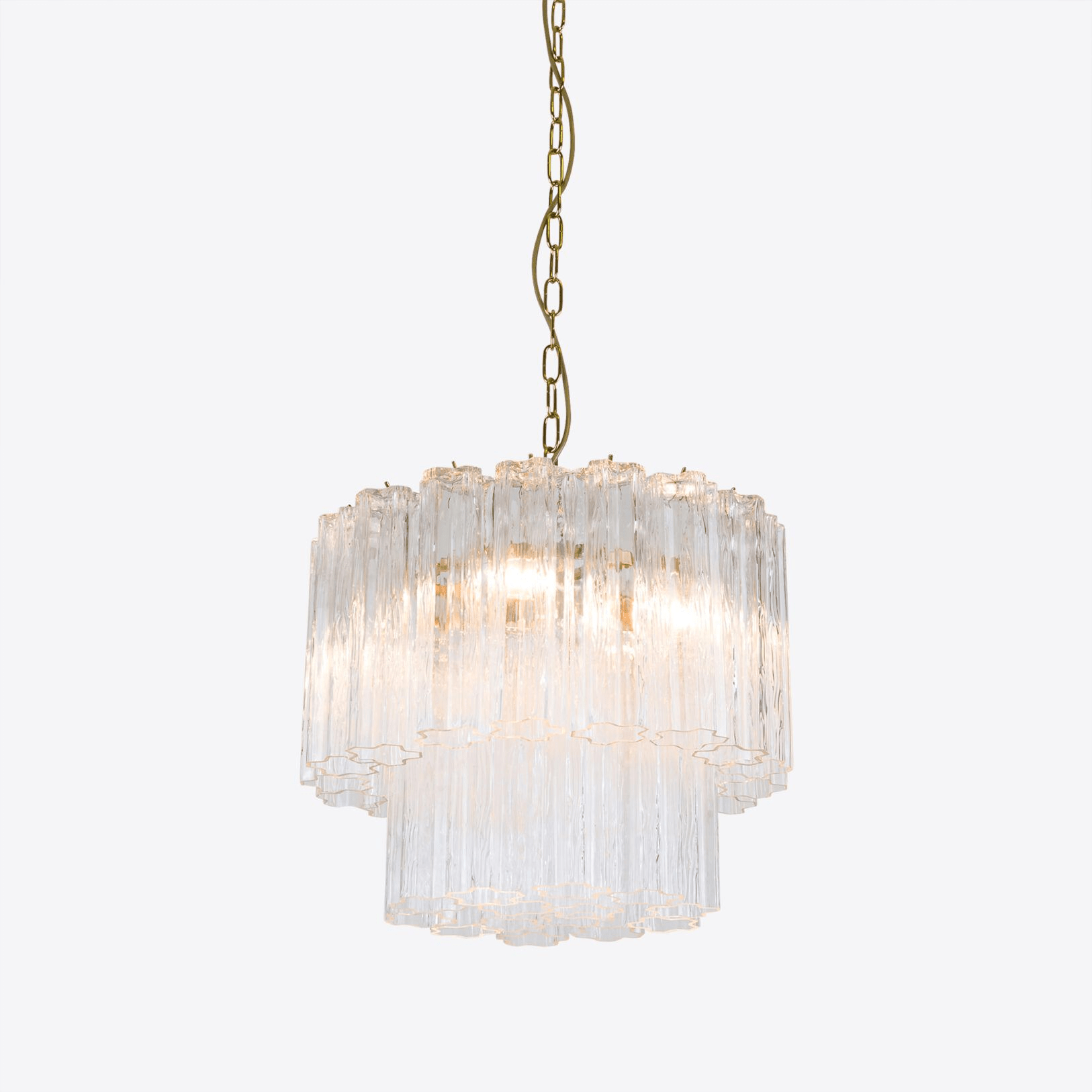 Aelox Chandelier Small Treviso Murano Glass Tube