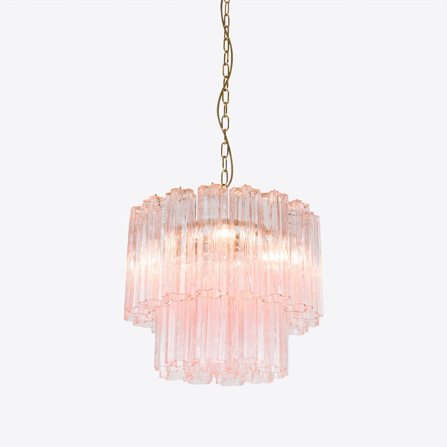 Aelox Chandelier Small Treviso Murano Glass Tube