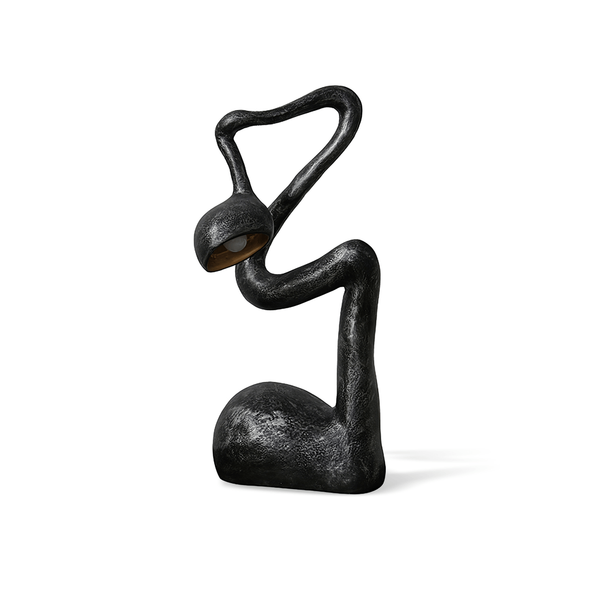 Twist Black Sculptural Table Lamp
