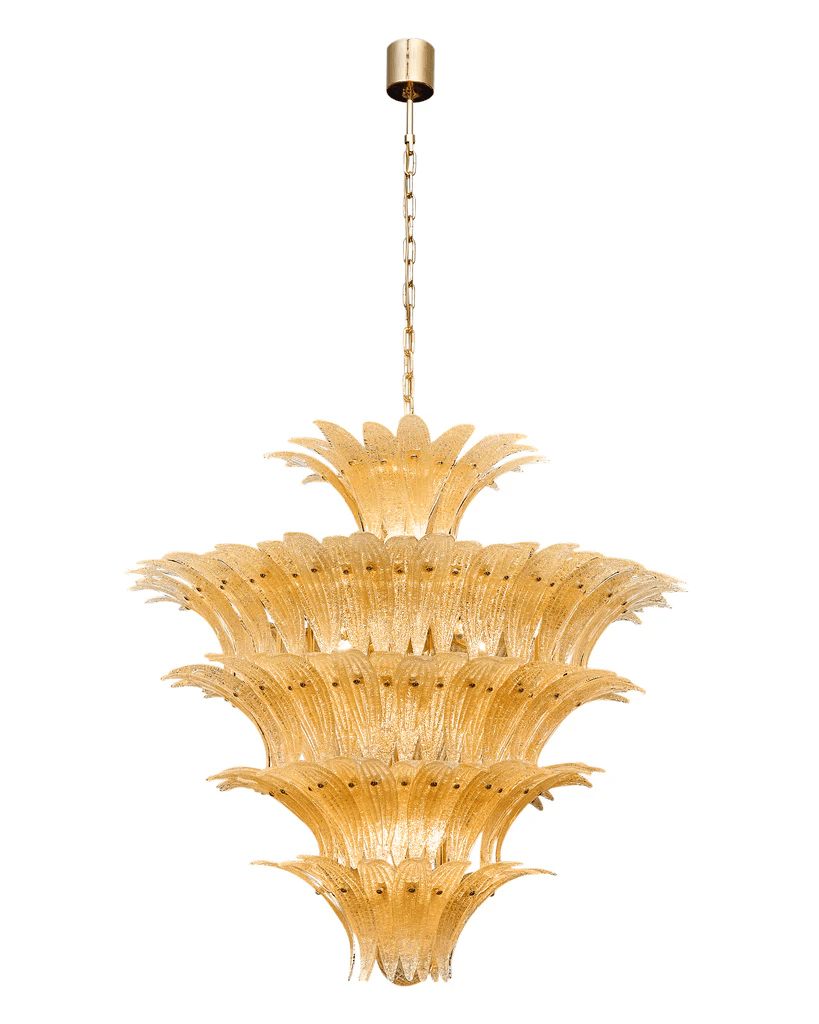 Ismavelle Glass Palmette Chandelier
