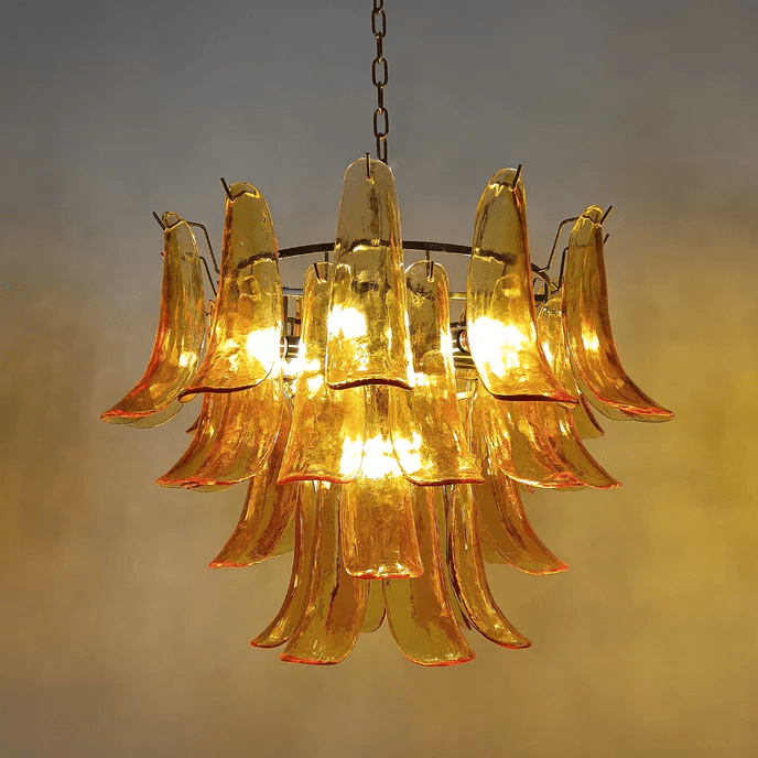 Glyra Amber Bloom Chandelier