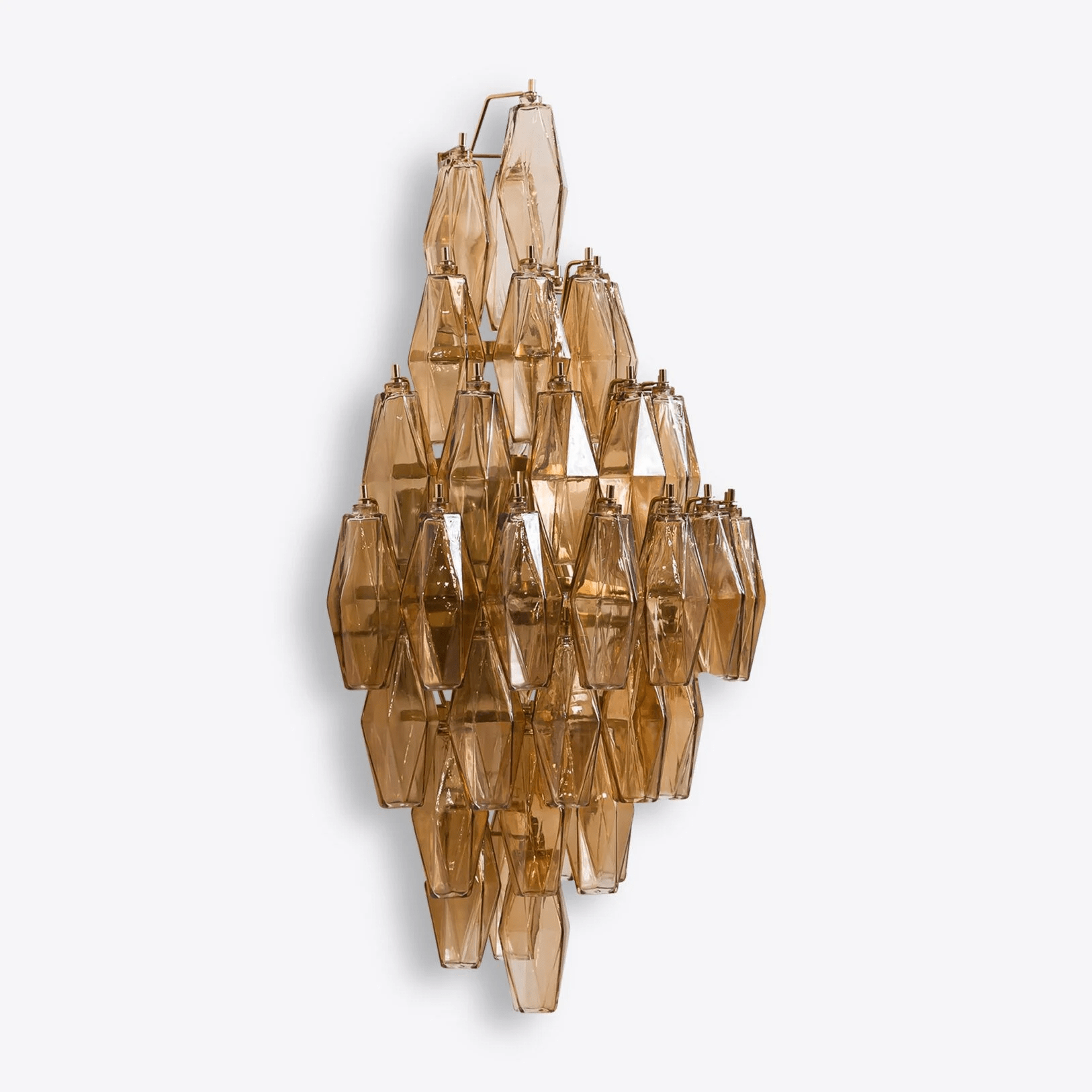 Aurora Wall Light Amber Diamond Polyhedron Vintage - Neutral Decor