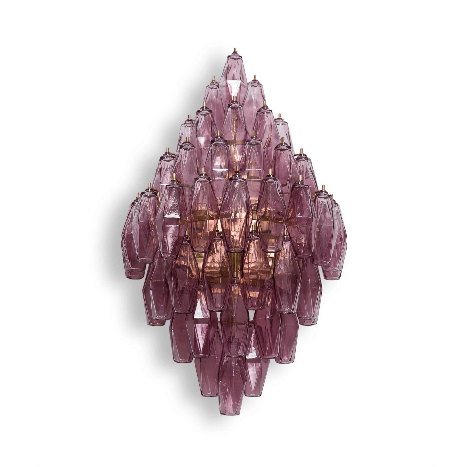 Aurora Wall Light Amber Diamond Polyhedron Vintage - Neutral Decor