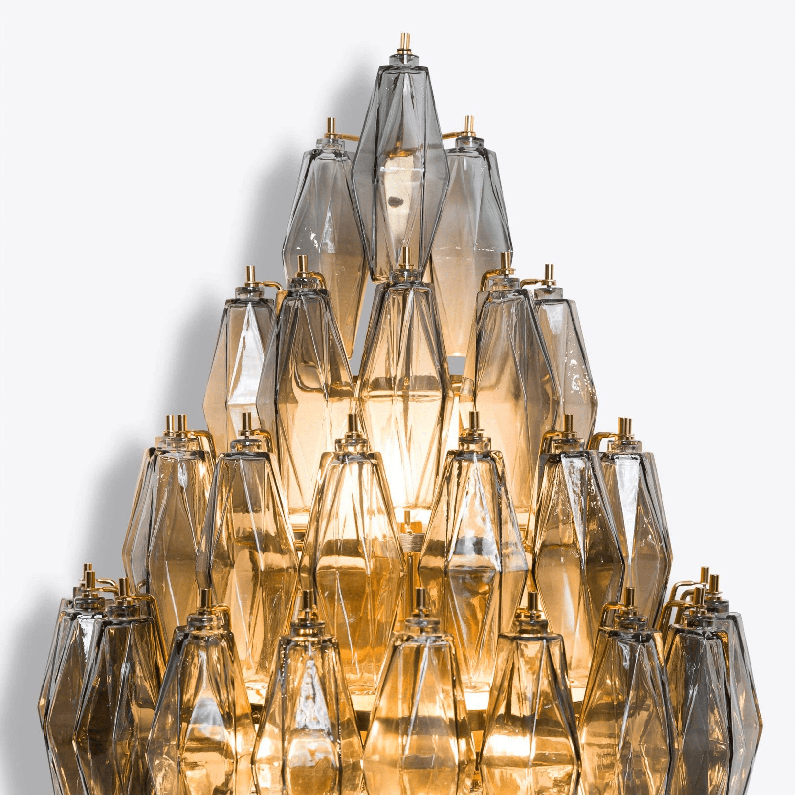 Aurora Wall Light Amber Diamond Polyhedron Vintage - Neutral Decor