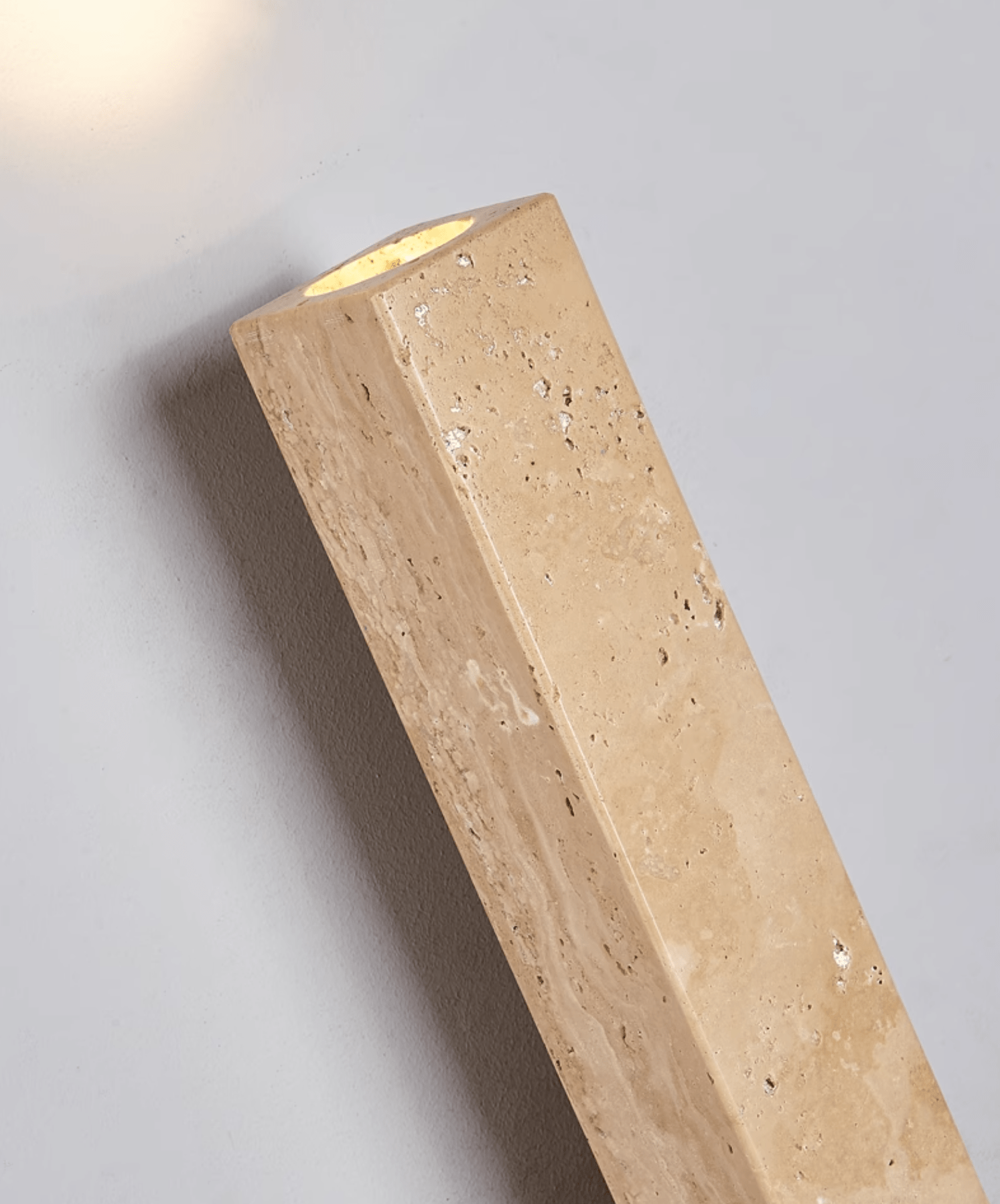 Noriira Minimalist Travertine Wall Light