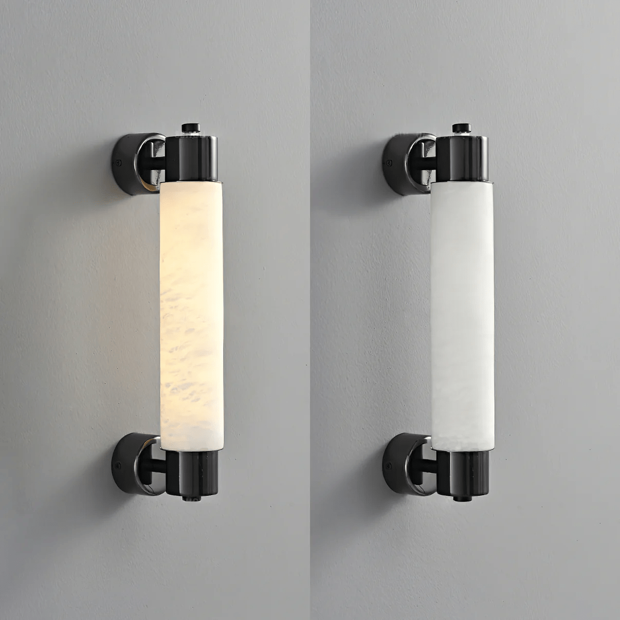 Ospix Alabaster Brass Wall Light