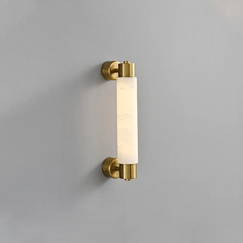 Ospix Alabaster Brass Wall Light