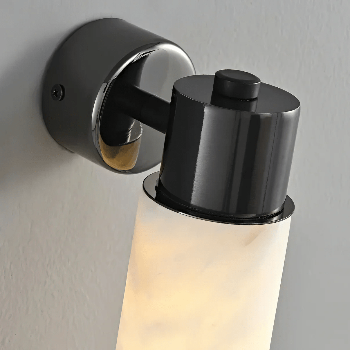 Ospix Alabaster Brass Wall Light