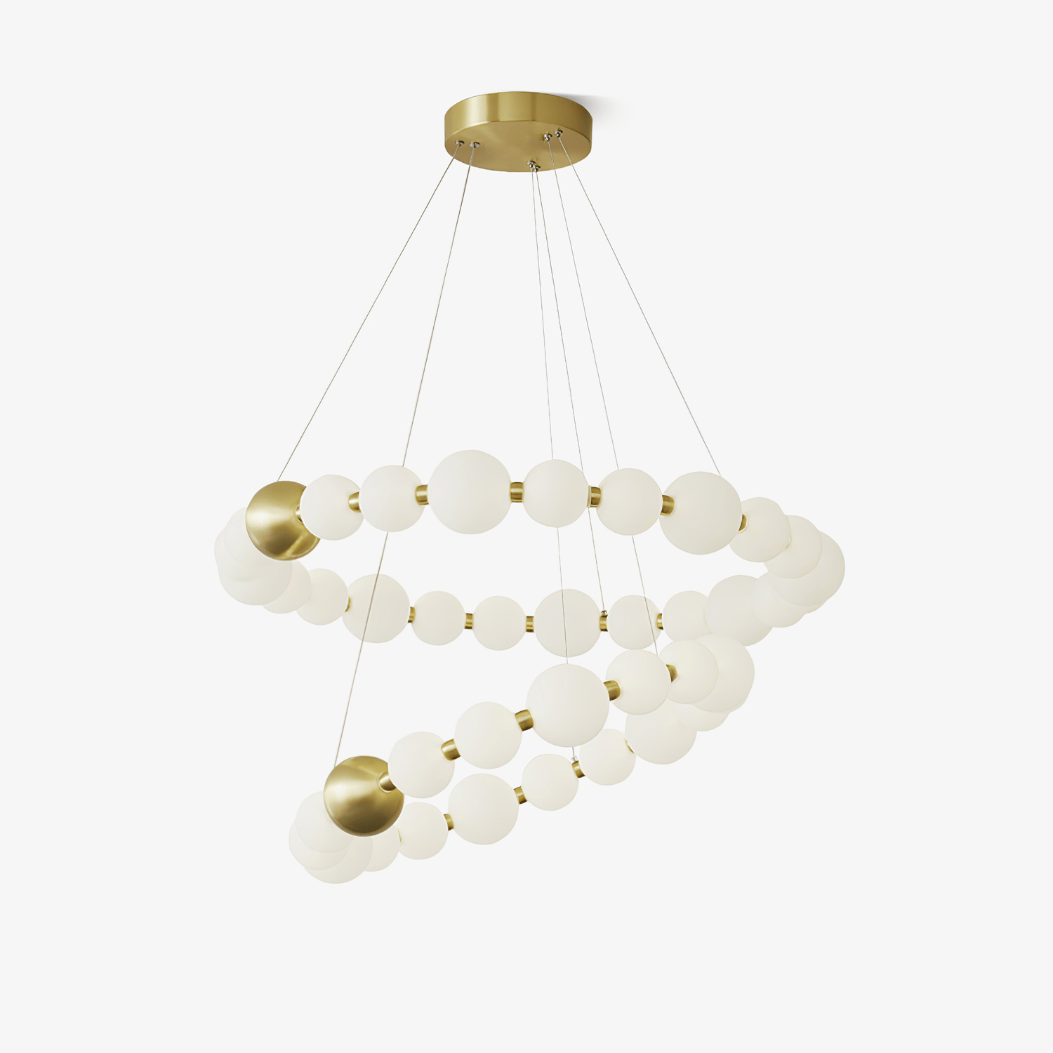 Hevrin Elegance Art Pearls Plastic Chandelier