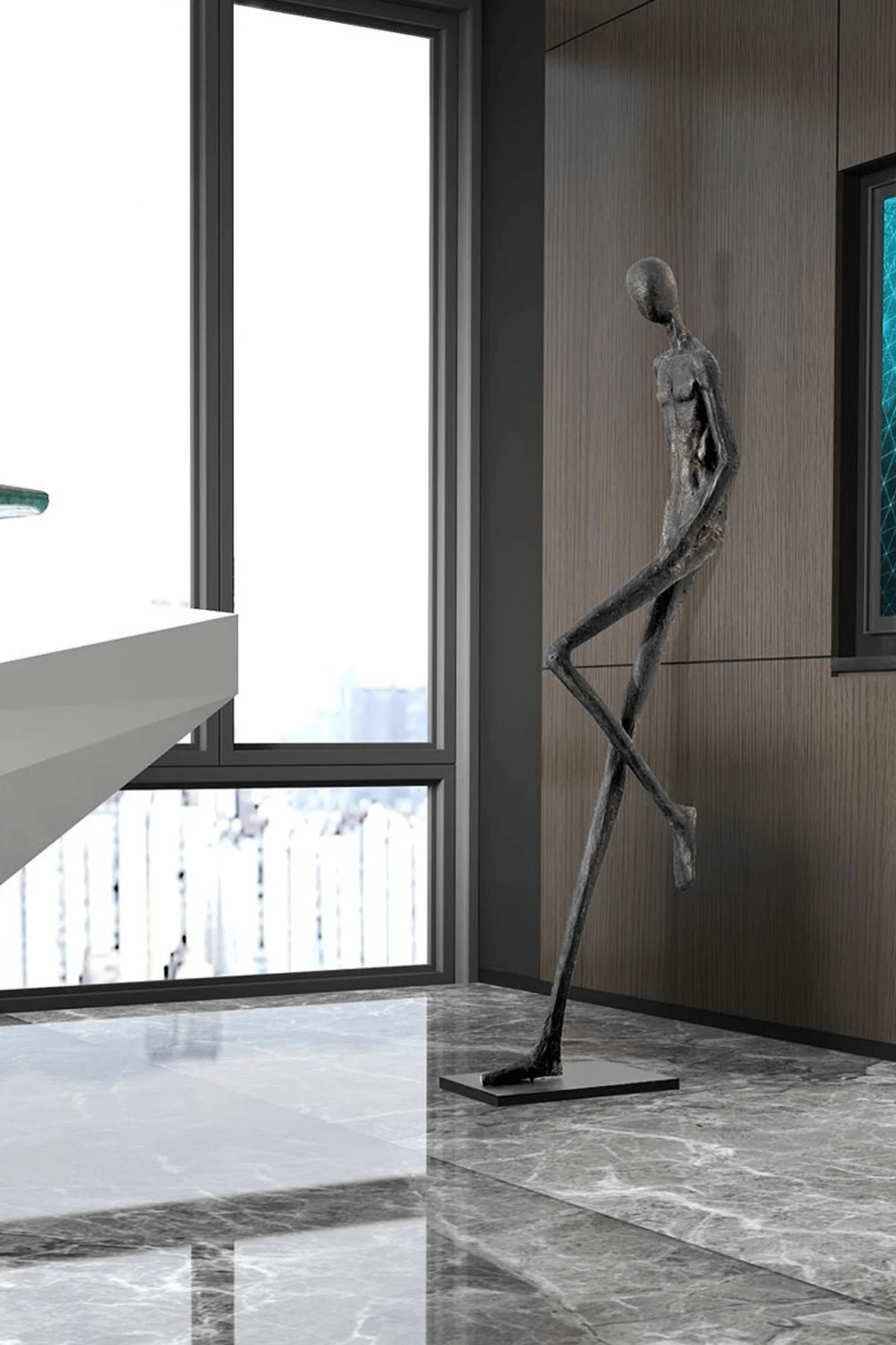 Lemvix Sculpture Floor Ornament - Neutral Decor