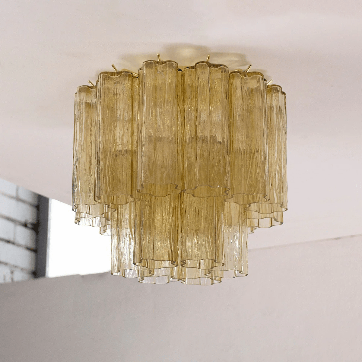 Aurora Ceiling Lamp Pink Waterfall Style - Neutral Decor