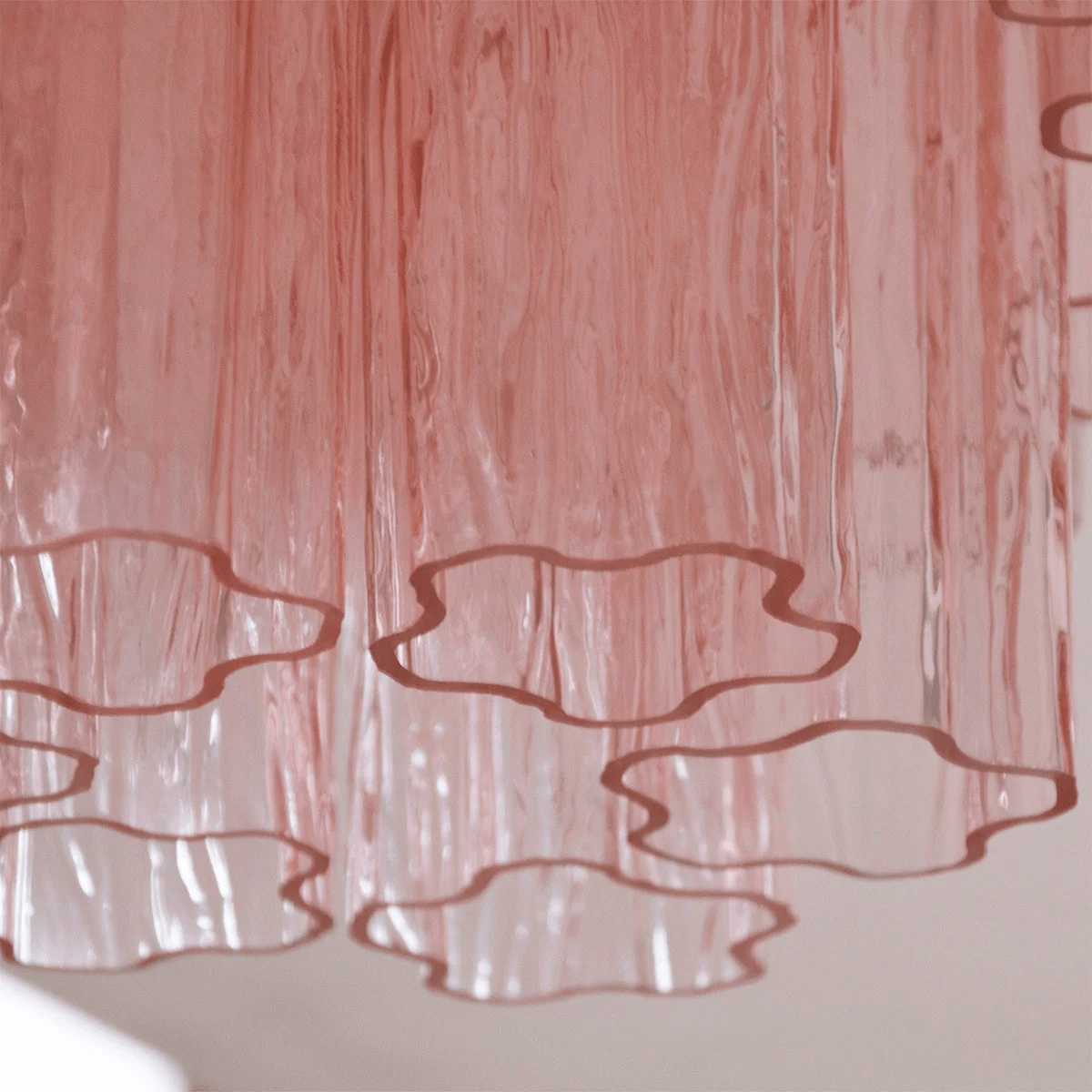 Aurora Ceiling Lamp Pink Waterfall Style - Neutral Decor