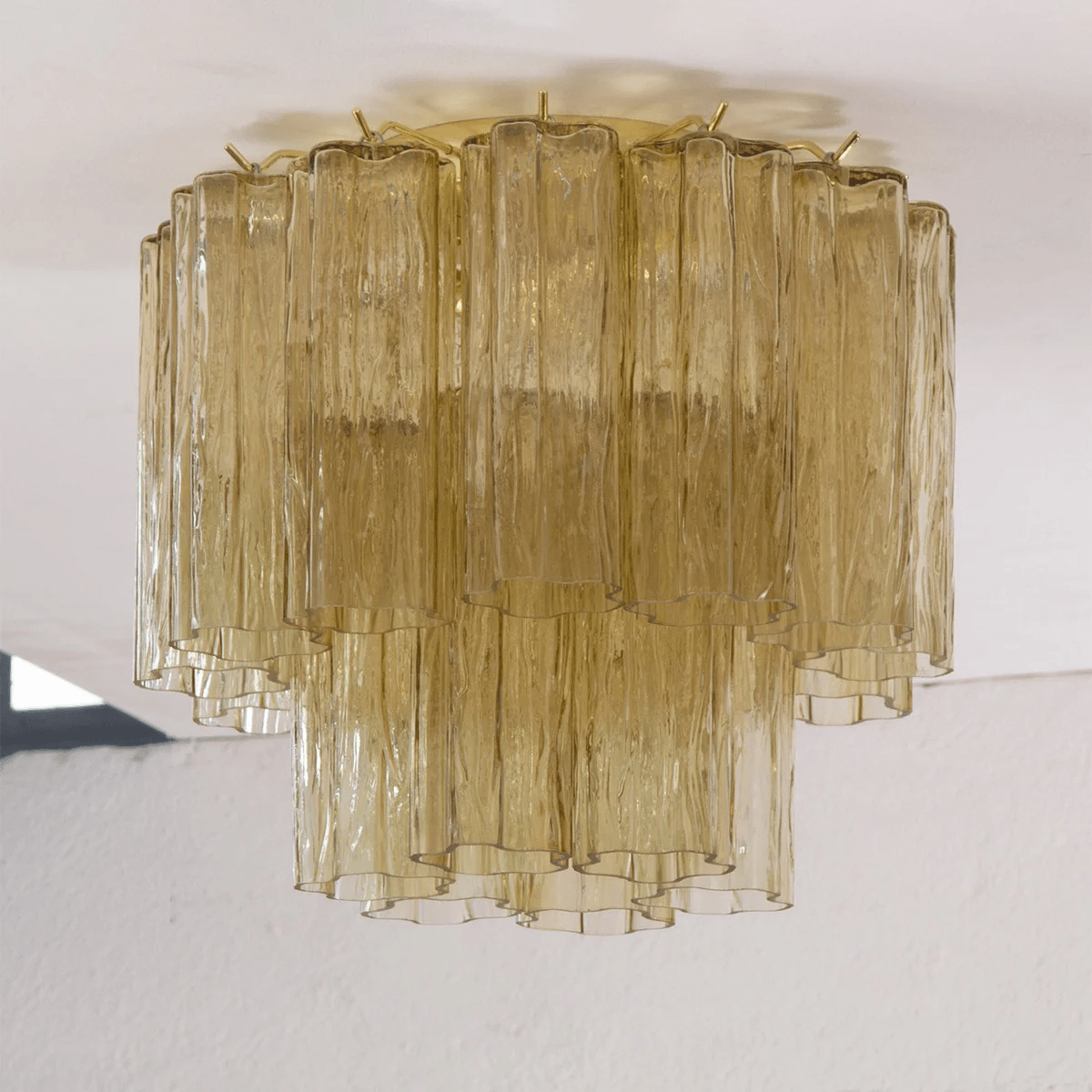 Aurora Ceiling Lamp Pink Waterfall Style - Neutral Decor