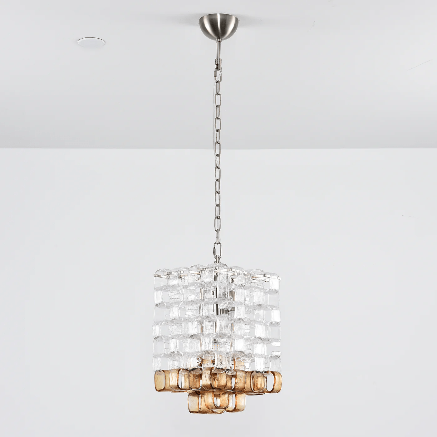 Orielis Chandelier Murano Glass Interlocking Geometric