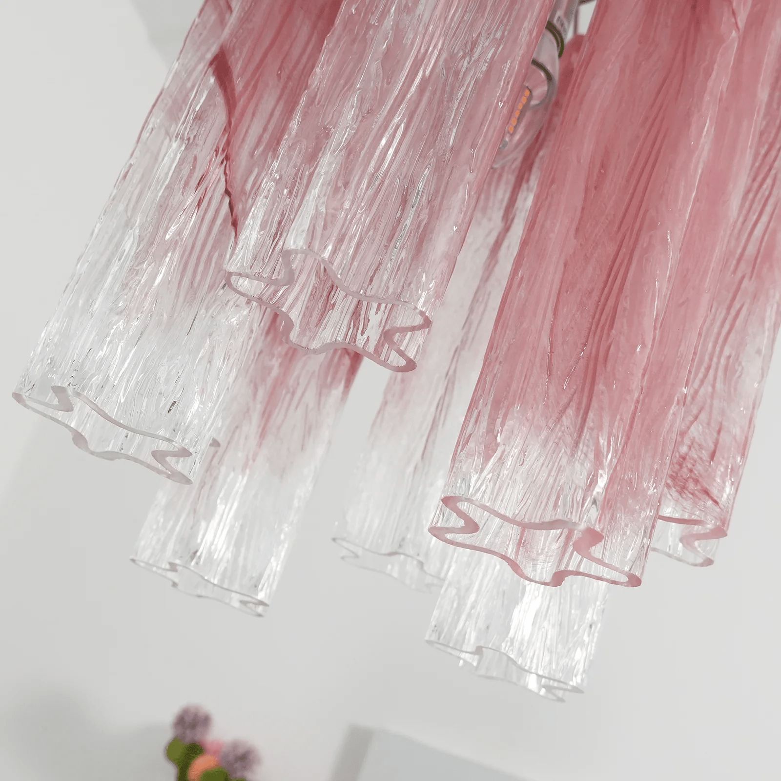 Lioroella Chandelier Pink Gradient Murano Glass