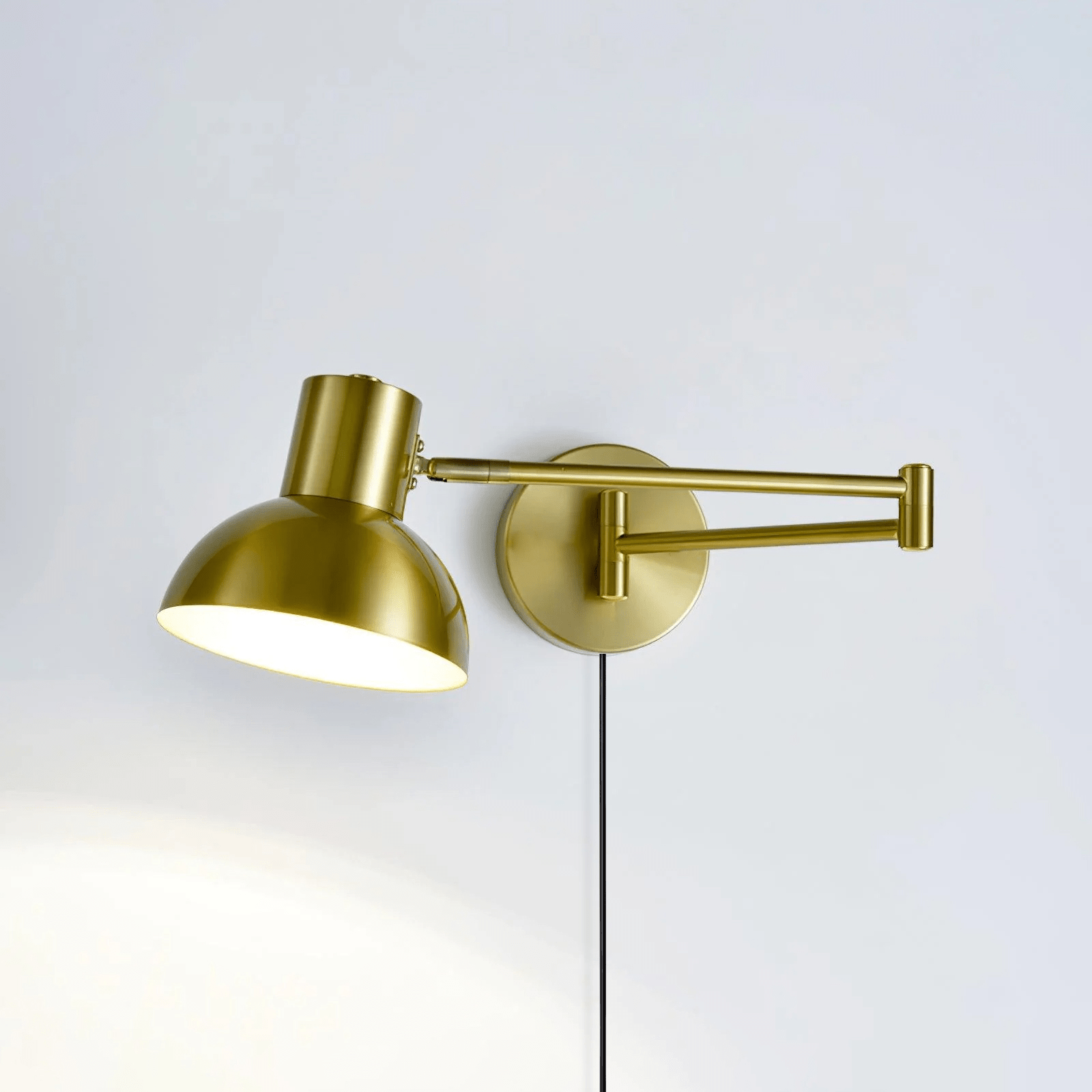 Nox Adjustable Arm Plug In Wall Lamp
