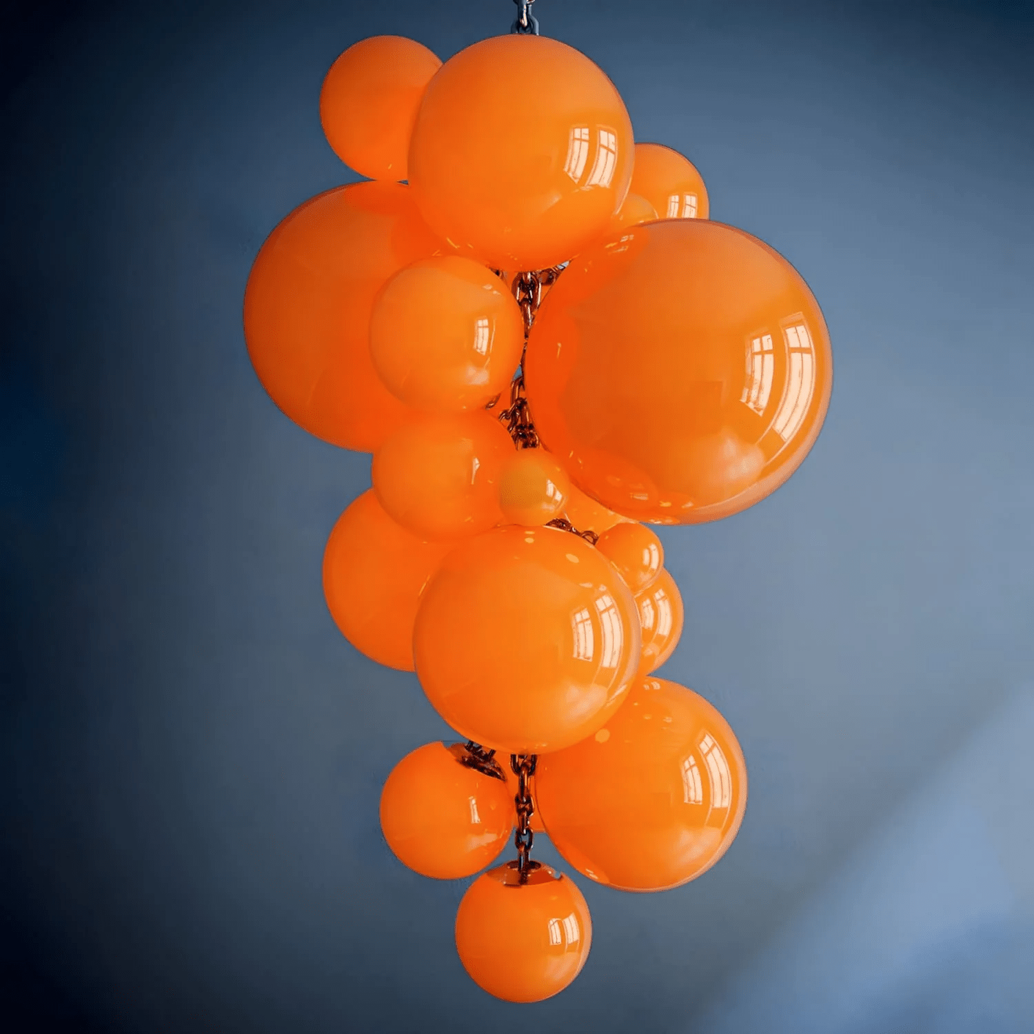 Blixo Chandelier Murano Glass Grape Cluster Art Deco