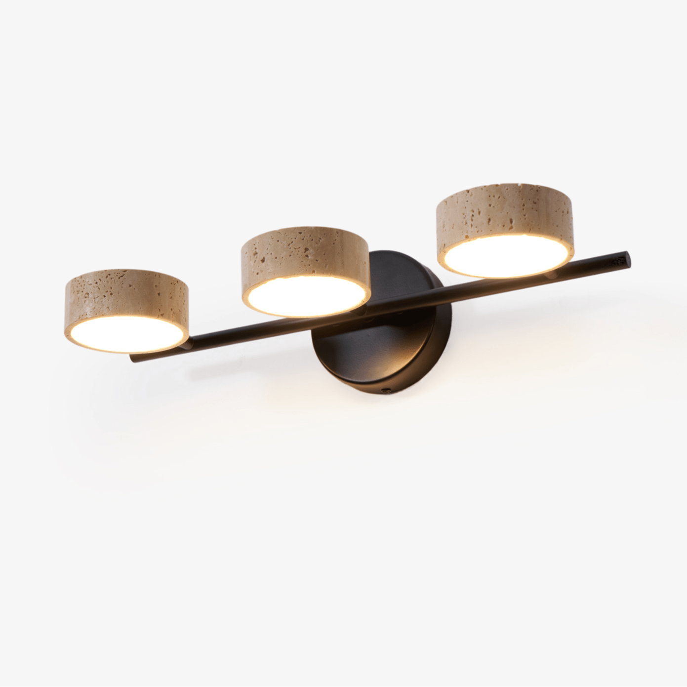 Ceshair Wall Light Multi Head Travertine Vanity Light