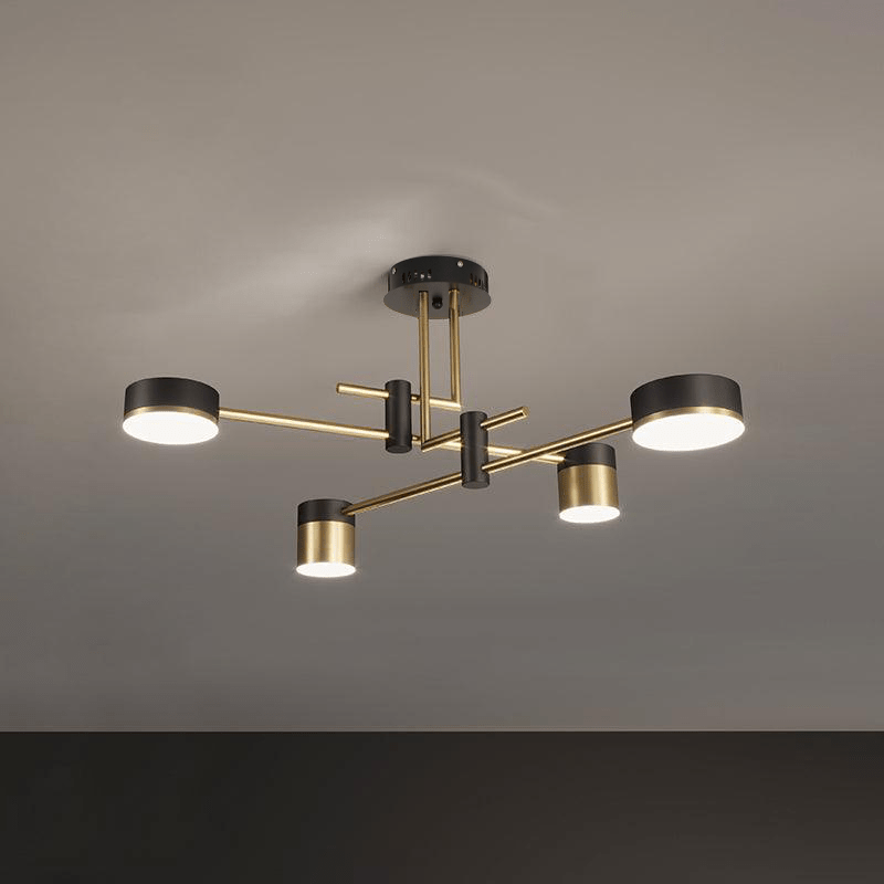 Oriaella Chandelier Black Gold Spider Arms