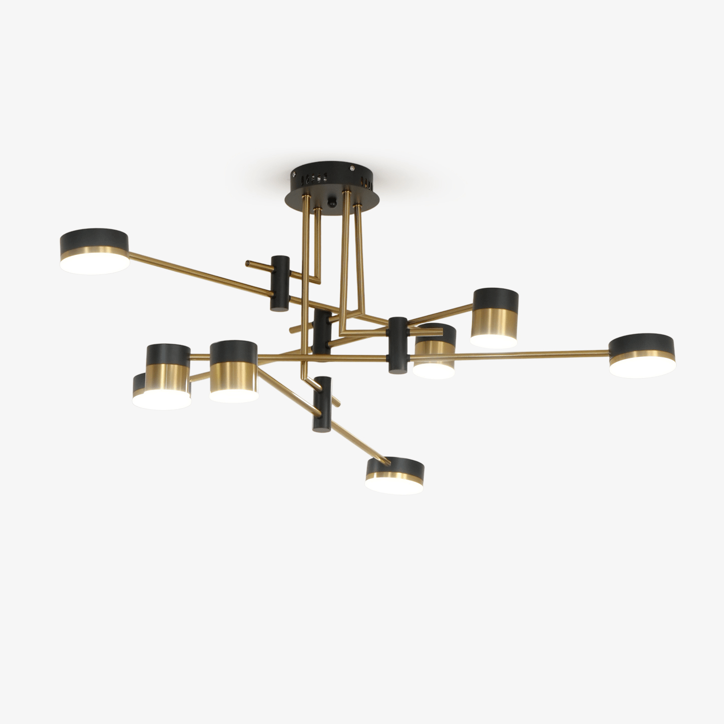 Oriaella Chandelier Black Gold Spider Arms