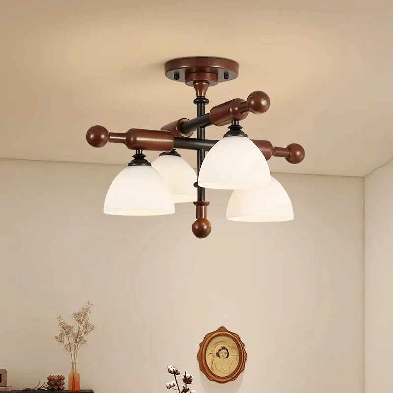Rusticana Crossbeam Wood Ceiling Light