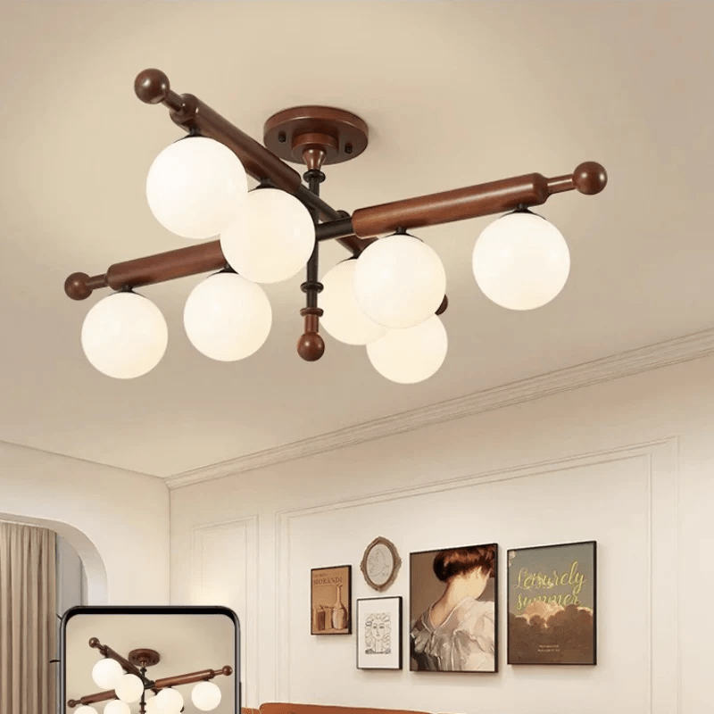 Rusticana Crossbeam Wood Ceiling Light
