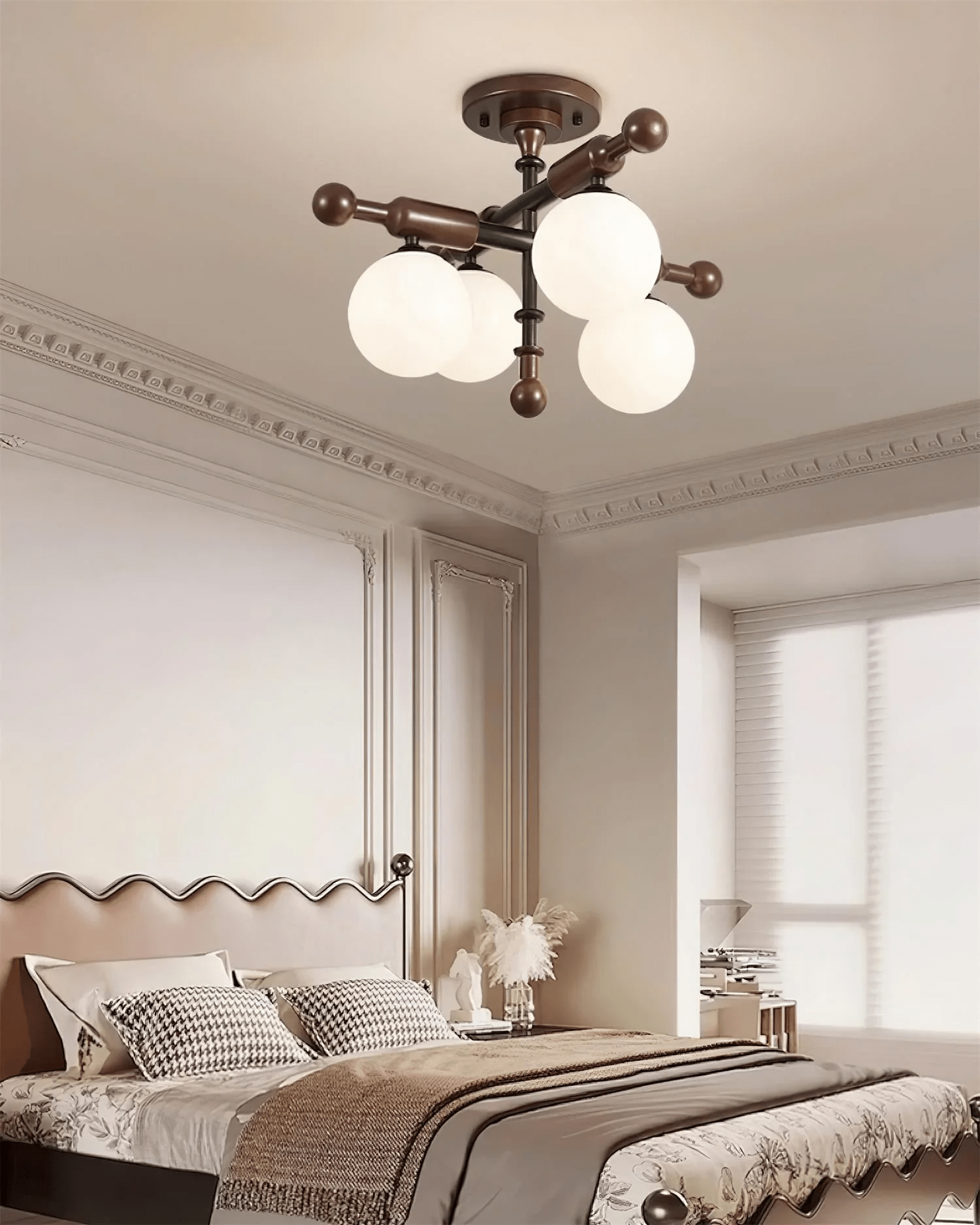 Rusticana Crossbeam Wood Ceiling Light