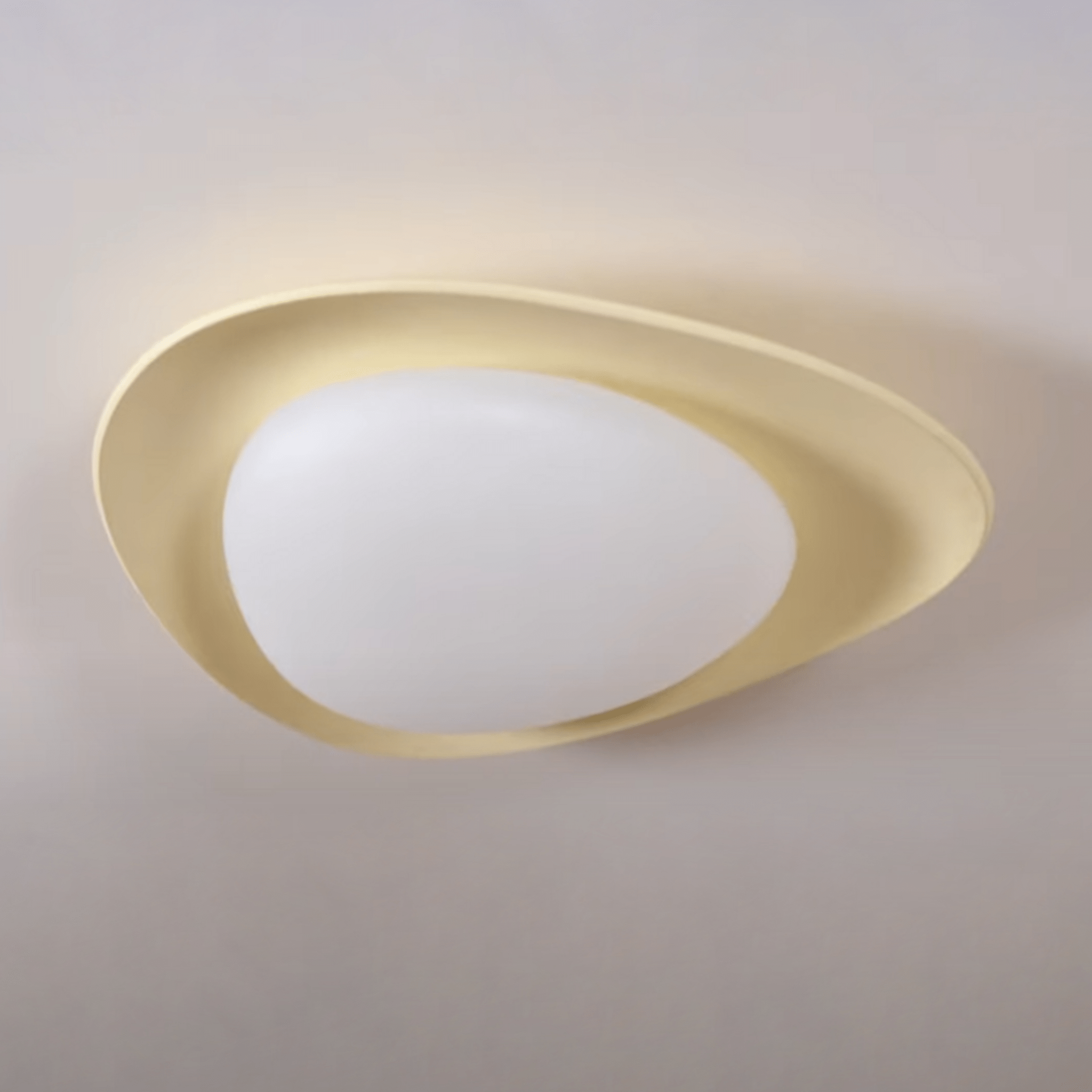 Poe Pendant Lamp Resin Oval Soft Contemporary
