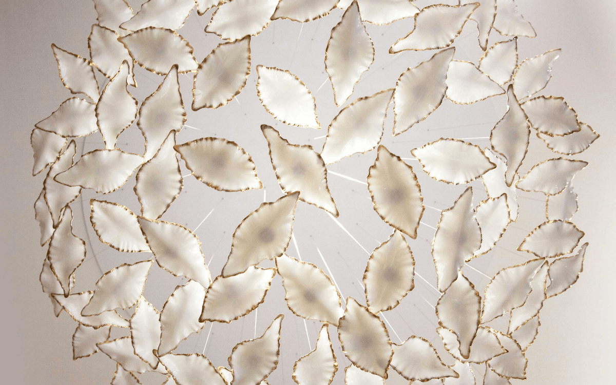 Wrenstead Leaf Twisted Sculptural Chandelier