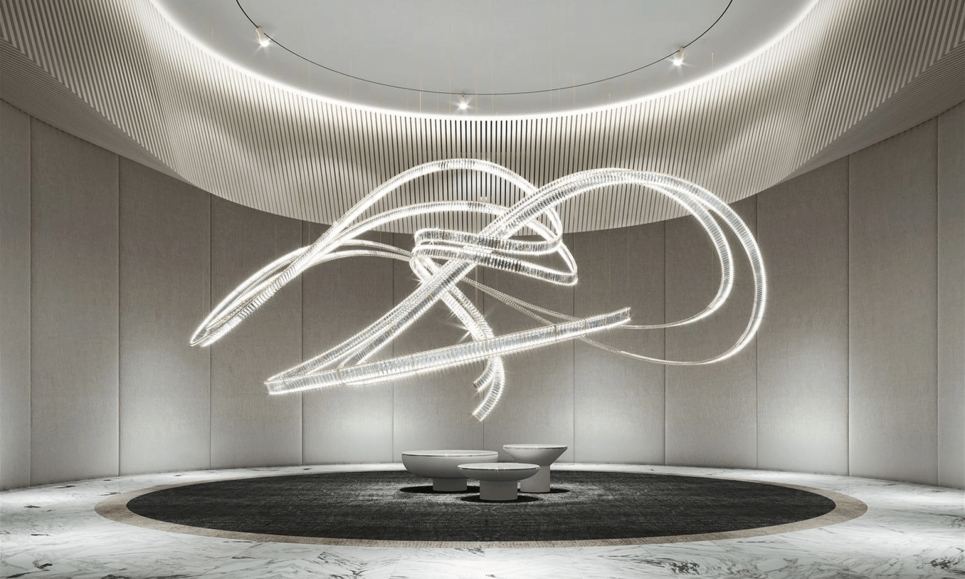Thalorine Inspiral Chandelier