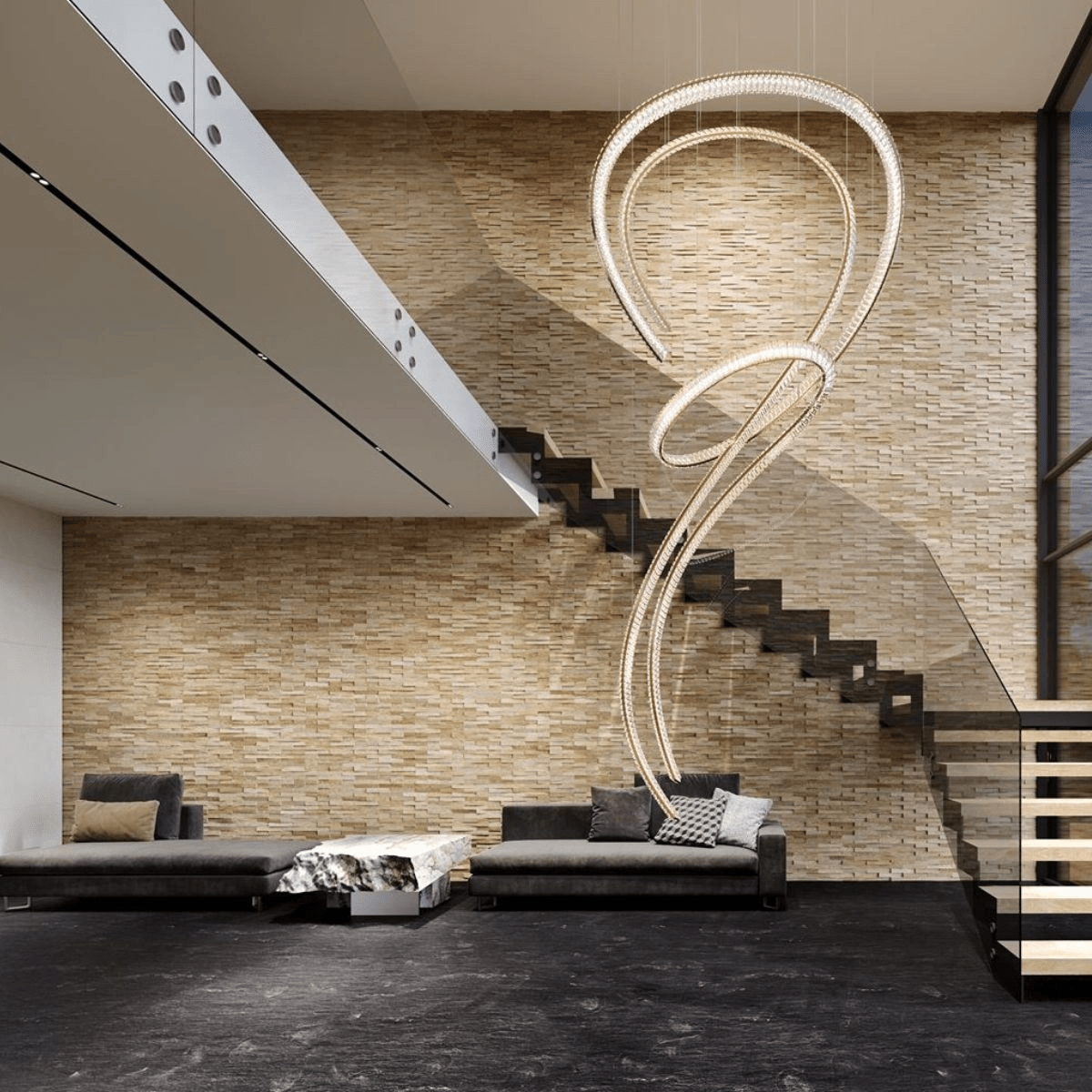 Thalorine Inspiral Chandelier