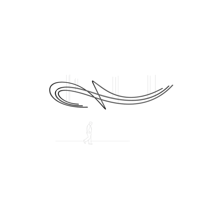 Thalorine Inspiral Chandelier