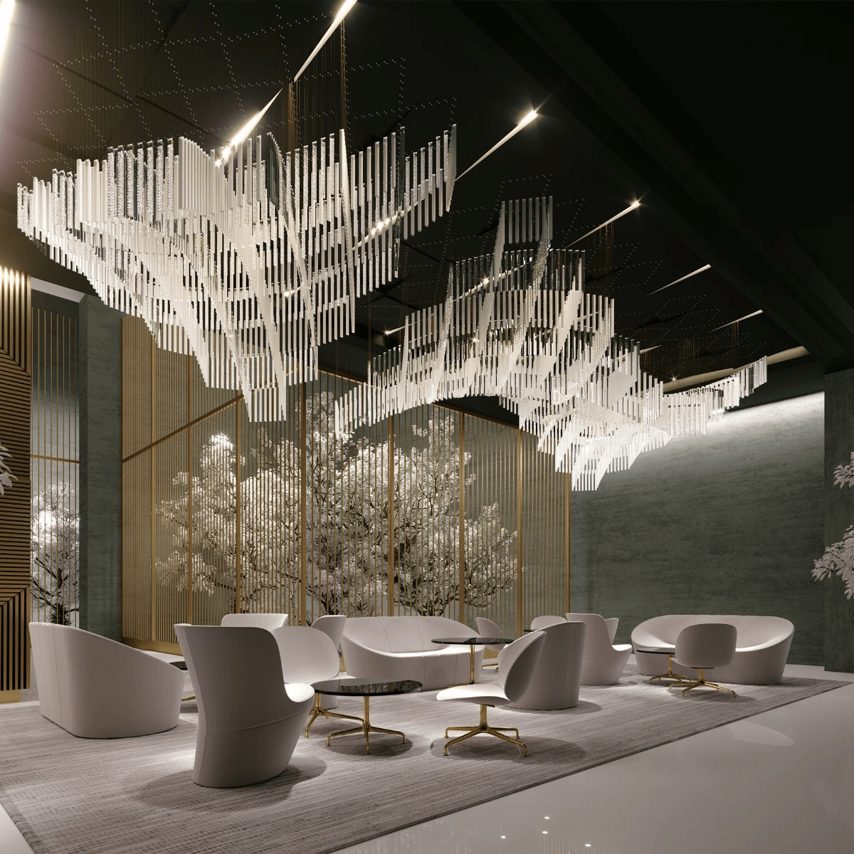 Lucanielle Diamond Cloud Strata Customize Chandelier