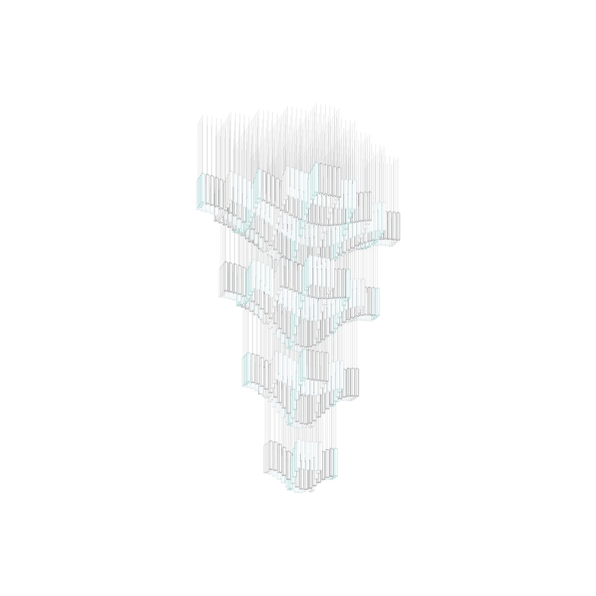 Lucanielle Diamond Cloud Strata Customize Chandelier