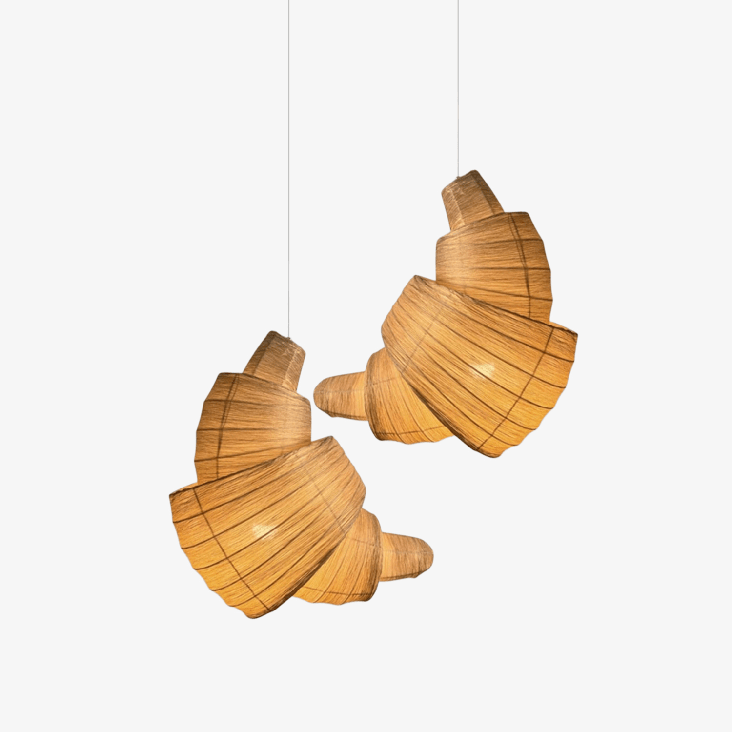 Croissant Fabric Pendant Light