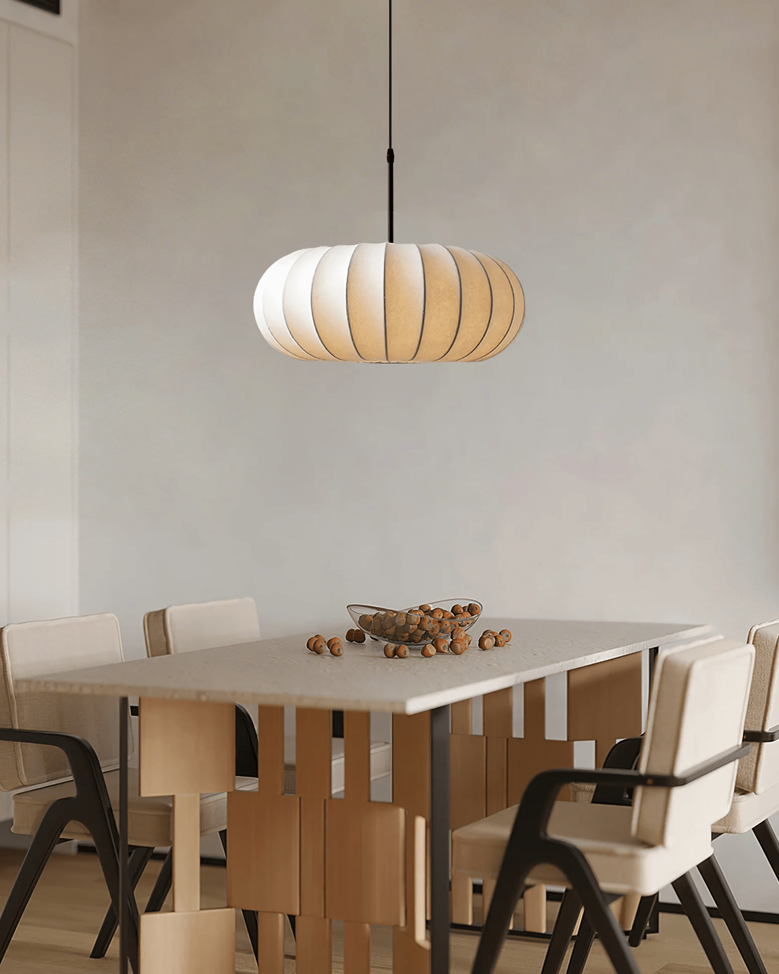 Caedwyn Lantern Silk Pendant Lamp