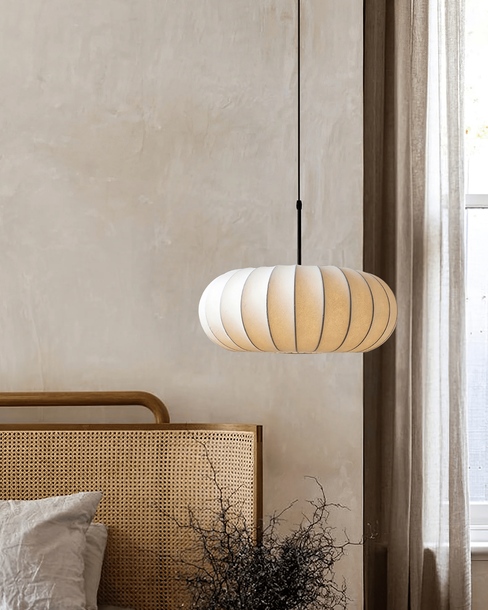 Caedwyn Lantern Silk Pendant Lamp