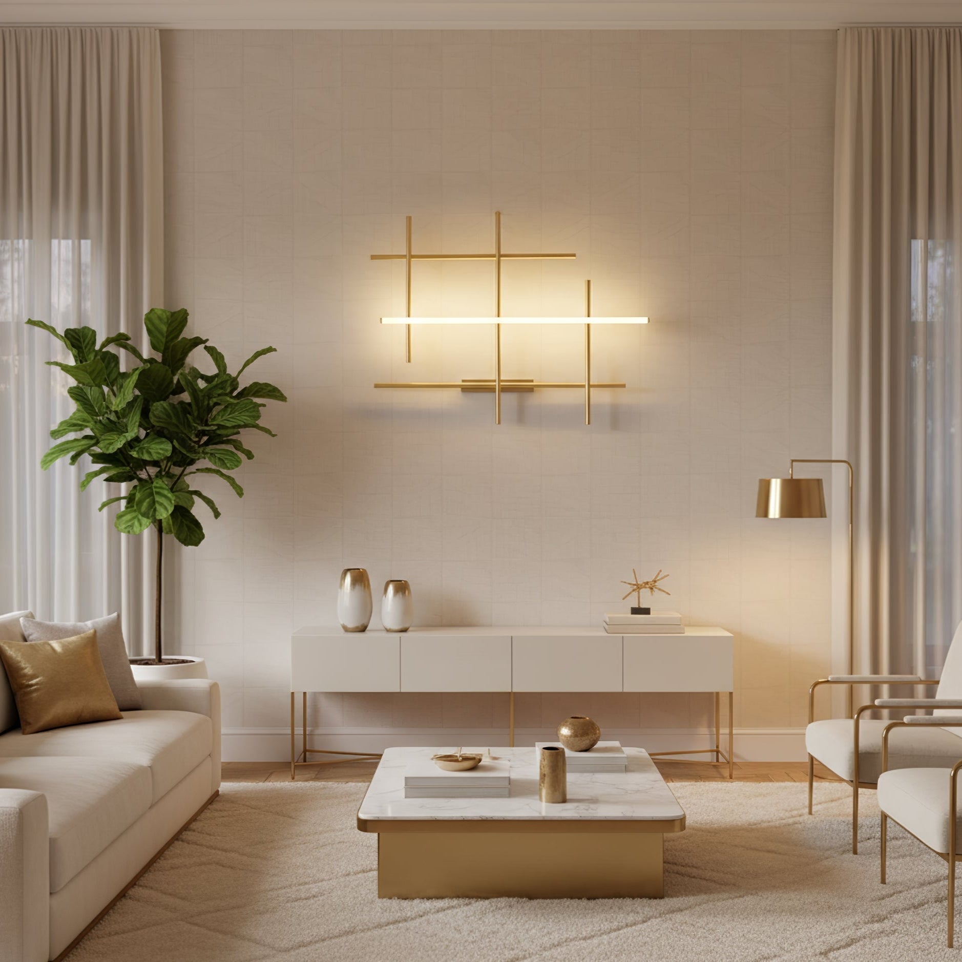 Geometric Linear Wall Lamp