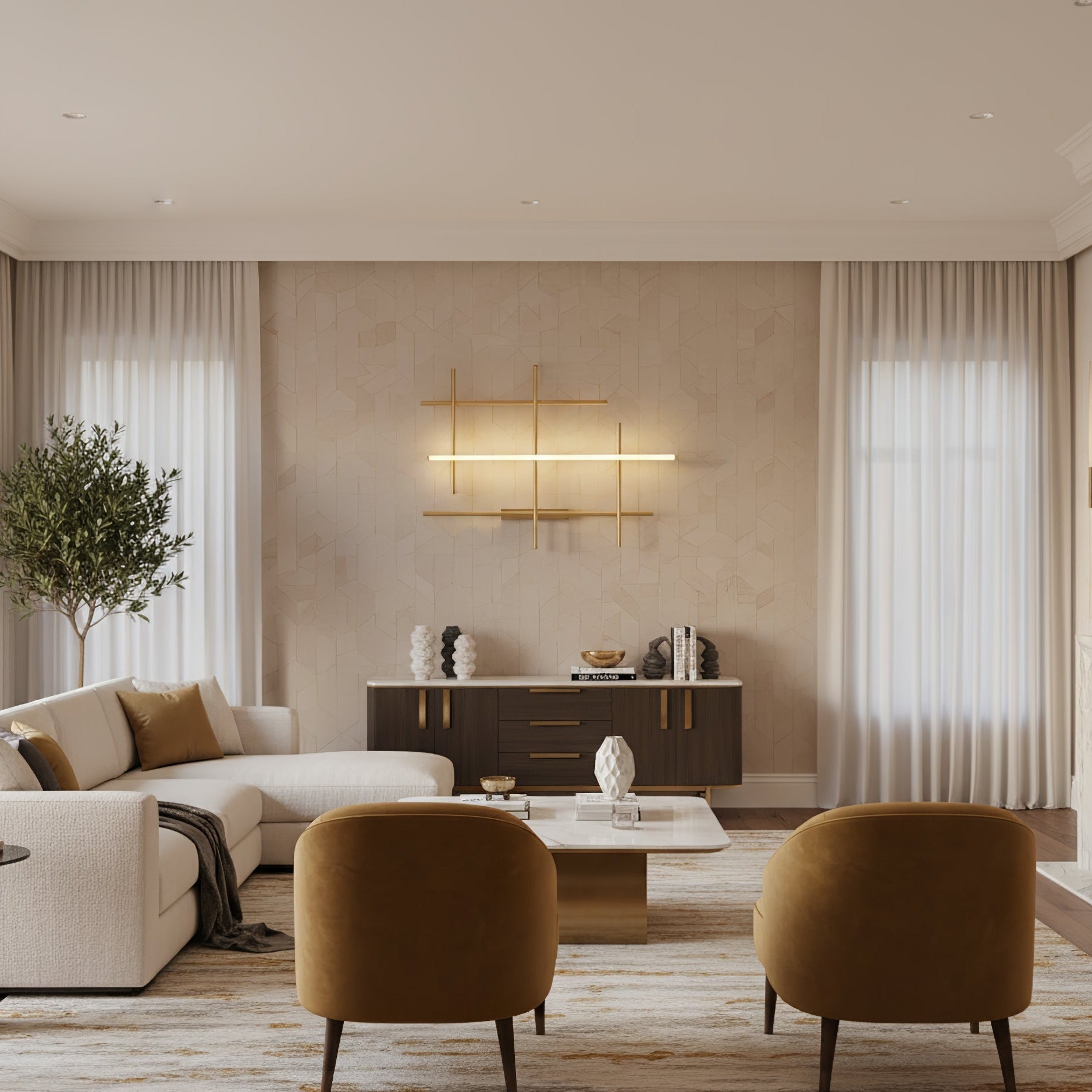 Geometric Linear Wall Lamp