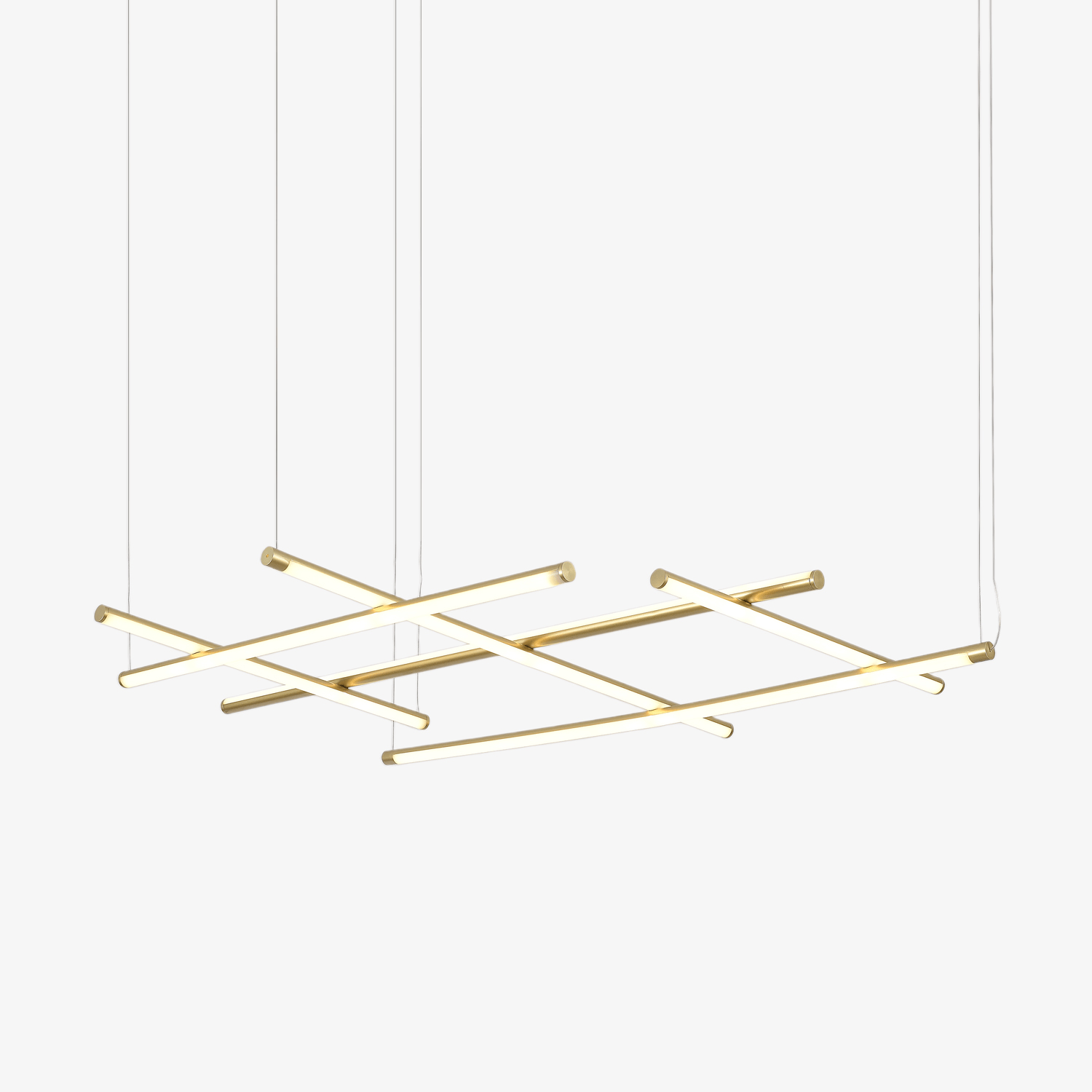 Caelian Geometric Linear Grid Pendant Lamp