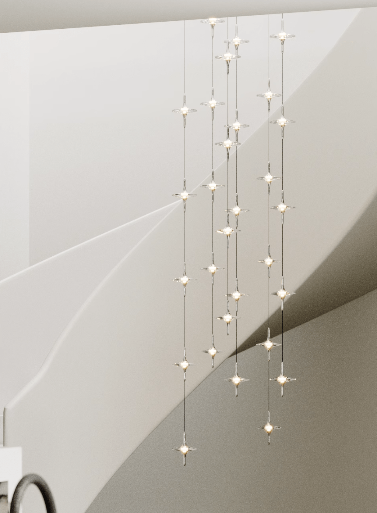 Varcienne Starfall Staircase Chandelier