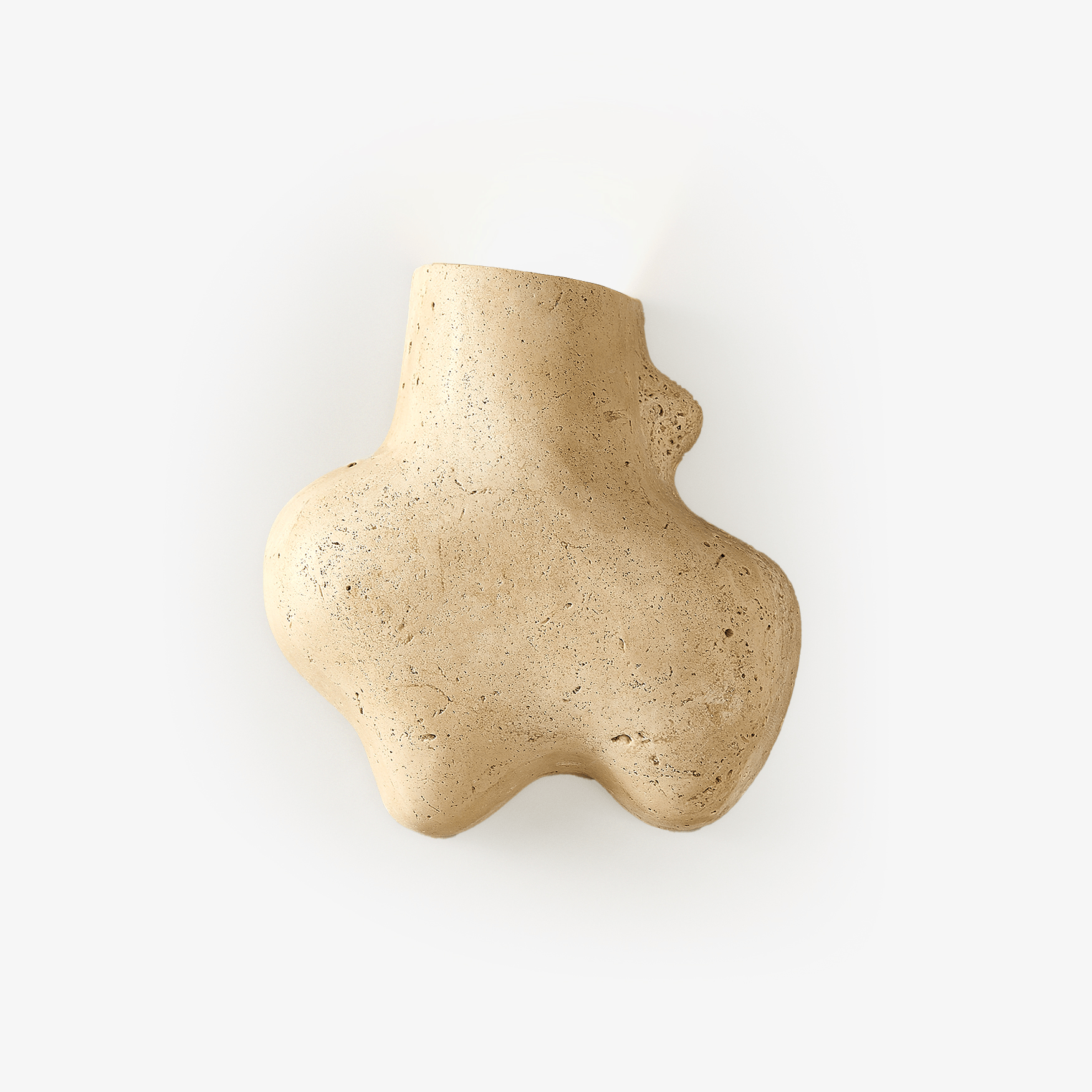 Whitlow Travertine Abstract Wall Lamp