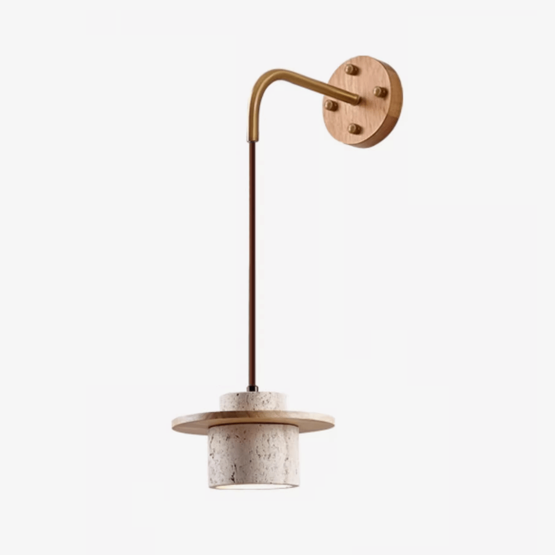 Neririse Cylindrical Stone Sconce