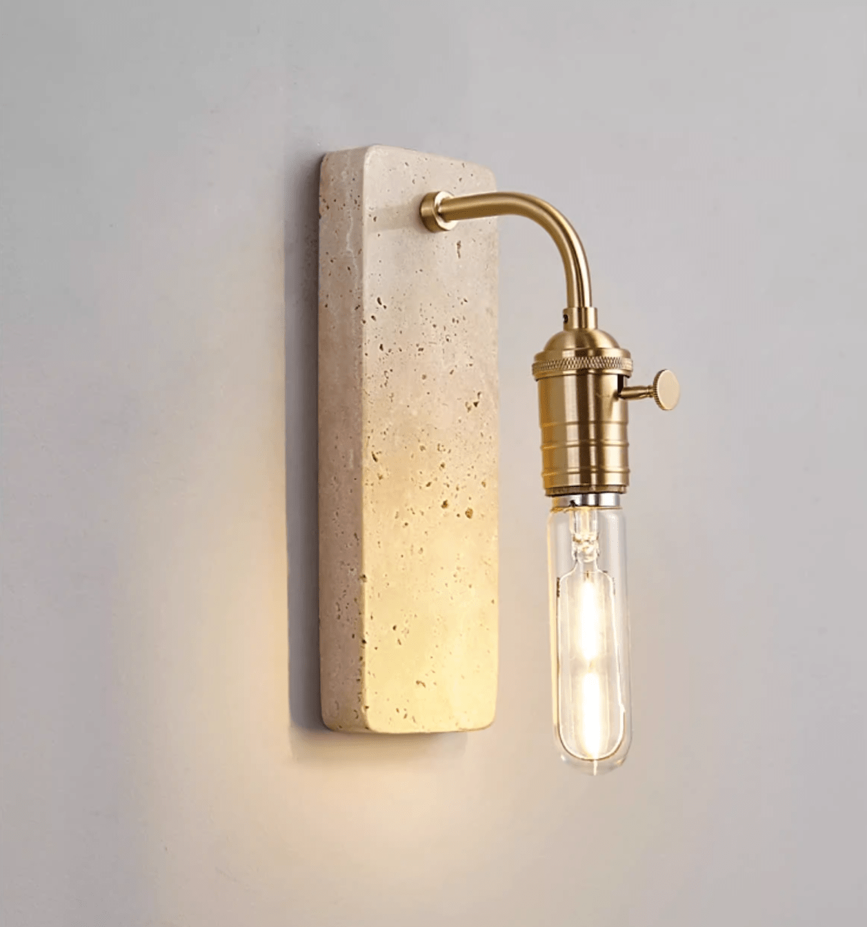 Alistair Industrial Stone Sconce