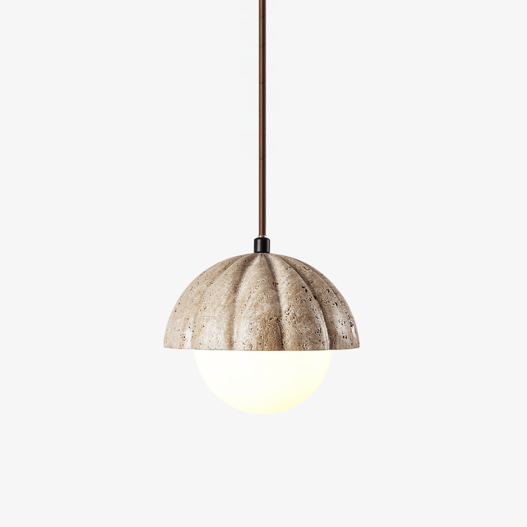 Marovek Fluted Orb Pendant Lamp