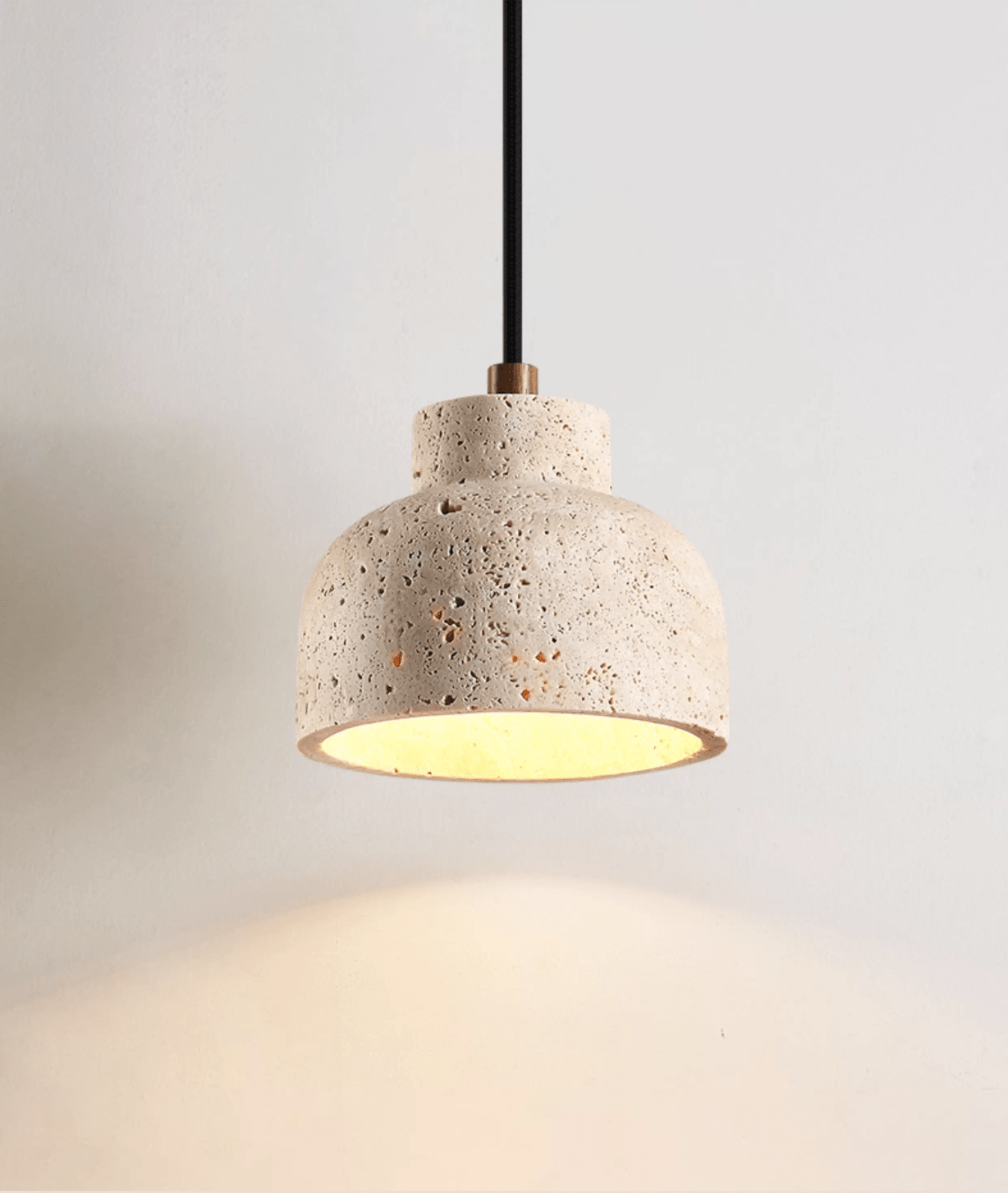 Noraneria Travertine Bell Pendant Lamp