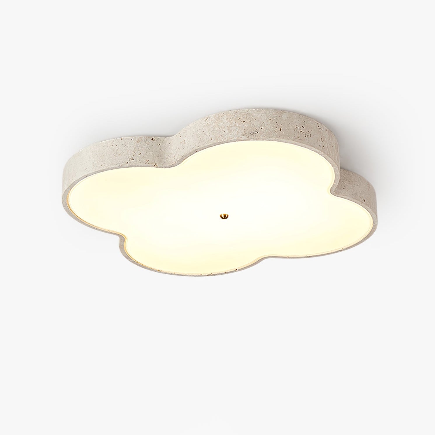 Nuvérin Aethel Cloud Travertine Ceiling Lamp