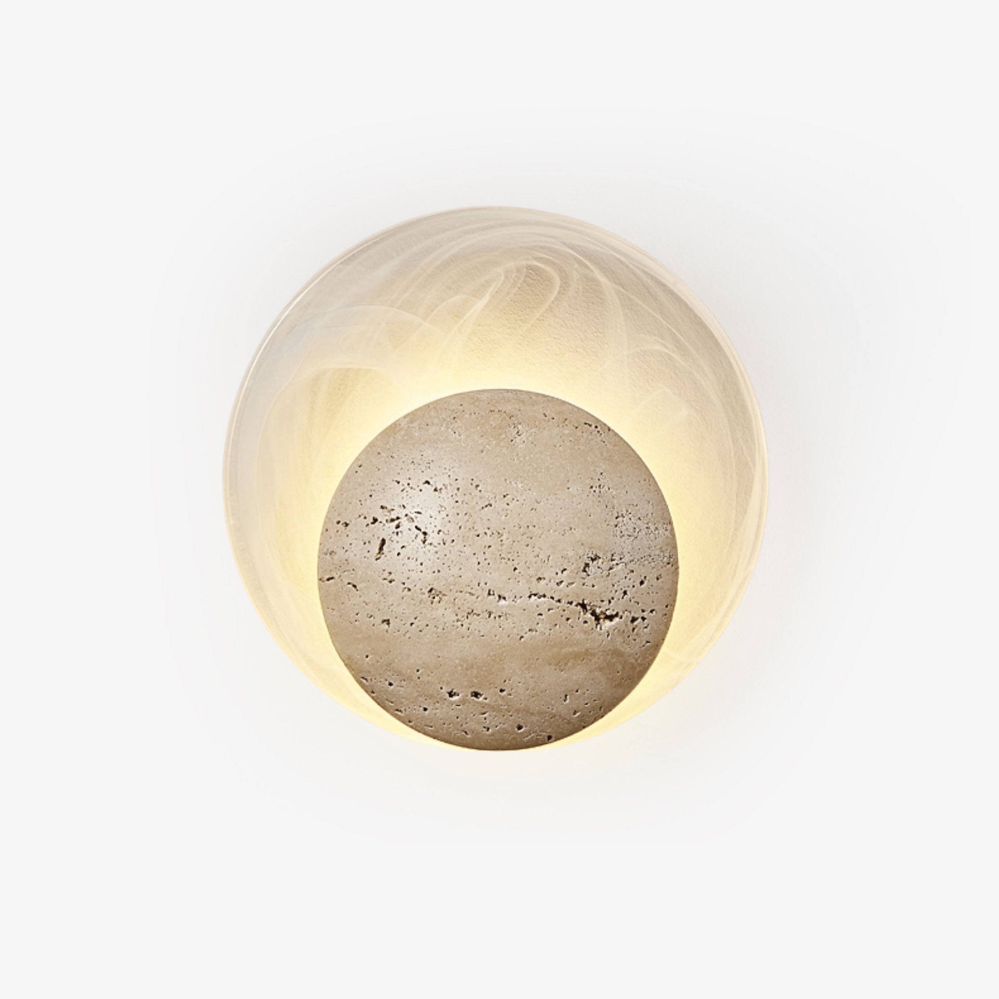 Serinette Orin Travertine Wall Lamp